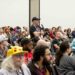 SDCC 2019 attendees sit and ask questions at the Sideshow panel