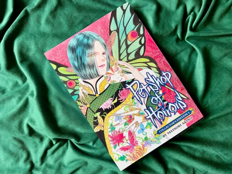 Volume 1 of Pet Shop of Horrors on a green background