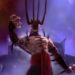 Doviculus, Emperor of the Tainted Coil, holding a microphone in one hand