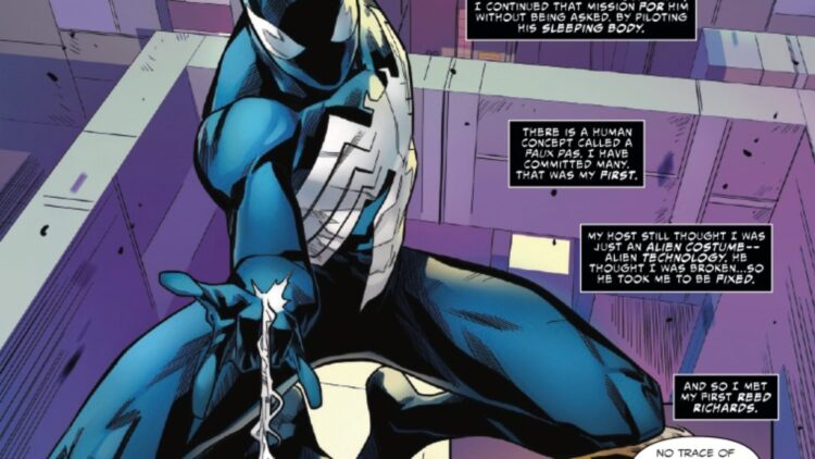 Venom #261 Preview: Reed's Alien Costume Comes Back to Bite