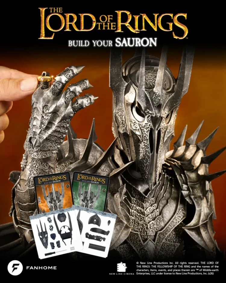 FANHOME CELEBRATES THE LORD OF THE RINGS® WITH A LARGE-SCALE BUILD-UP MODEL OF SAURON