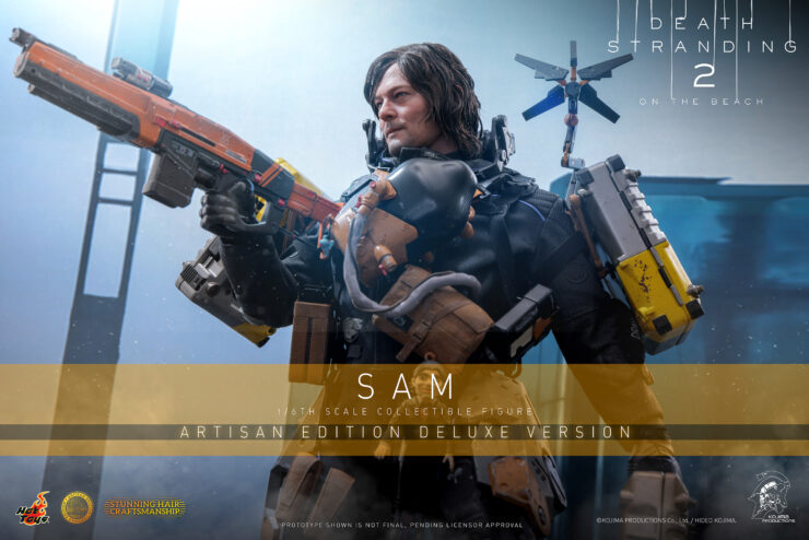 The Sam Sixth Scale Figure carries supplies and a BB Pod on his journey